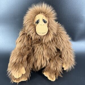 Dakin Lou Rankin Friends Brown Fuzzy Gorilla Plush Stuffed Animal By Applause